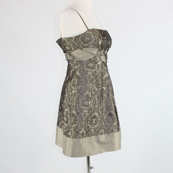 Taupe BCBG MAX AZRIA A-line dress 2 - Picture 5 of 8